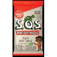 Earth & Co S.O.S. Pop-Out-Puzzle Fruit Snack - Peach
